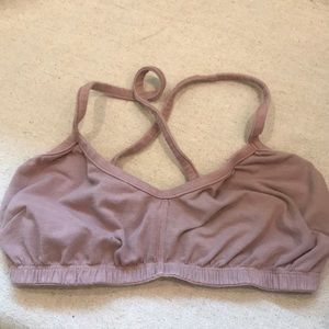 Pansy cross bra in Mauve. Size XL.